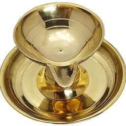 vkin amaze BRASS 172 Brass Table Diya Set image 1