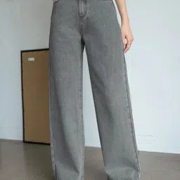 Women Regular Mid Rise Grey Jeans-image-52