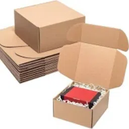grow packing solution Self-Locking Box Cardboard, Craft Paper, Craft Paper (25 Boxes) 4 x 4 x 1.5 Inches 3 ply Cartoon Box For Packing, Moving, Shipping, Packaging Box-picture-18