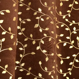 fabdrape 152.4 cm (5 ft) Window Velvet Room Darkening Curtain (Pack Of 2) image 4