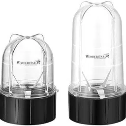 wonder star Combo Set Jar 500+300ml || Compatible With Nutri Wonderchef Model Mixer Juicer Jar-picture-25
