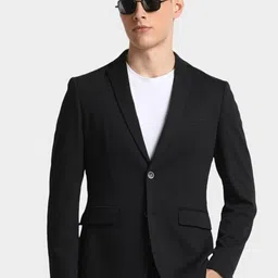 pp productions Men Solid Single Breasted Formal Blazer image 1