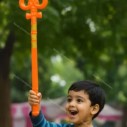 banke ji enterprises 3 in 1 Battle Toy Set Trishul Farsa Talwar/Sword for kids Weapon Toys Maces & Swords image 3