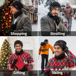 empoison Solid, Woven, Self Design Beanie image 5