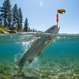 coral india Spinner Bait Brass Fishing Lure image 5