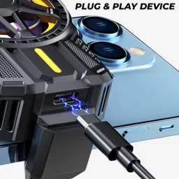 MOOZMOB SL01 Mobile Gaming Cooler Fan for Gamers Long Filming Session Use Phone 1 Fan Cooling Pad image 2