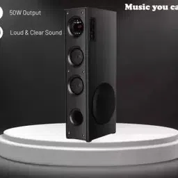ultiads JS-3S Tower Multimedia Speaker System Remote Control 100 W Bluetooth Tower Speaker image 2