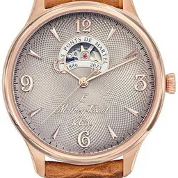 Swiss Made Edmond Havana Automatic Beige Dial Analog Watch - For Men MC1886CI-image-1