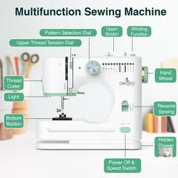 akiara 12 Stitch Electric Sewing Machine image 5