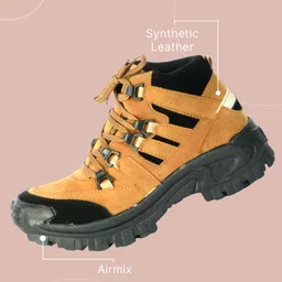 aadi Synthetic Leather |Lightweight|Comfort|Summer|Trendy|Walking|Outdoor|Daily Use Boots For Men image 4