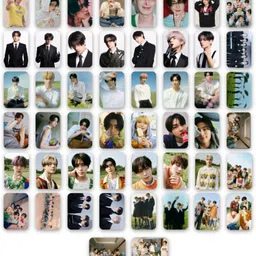 the k fandom Enhypen Photocards Pack of 50 (8.8 x 5.6 cm) | Enhypen Round-Edge Photocards for Engene | K-Pop Merch | Pinterest Wall Posters | Ideal Gift for Birthdays & Collectors (Pack of 50) Photographic Paper image 1