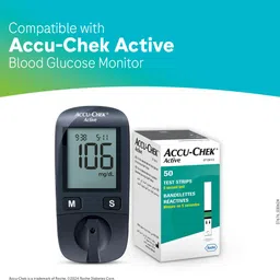 accu-chek Strips Active Test Strips - 50 Glucometer image 2
