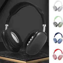 wanzhow Wireless Soft Ear Cushions Headphones with Mic, Deep Bass, Gym & Travel Use Bluetooth Headset image 2