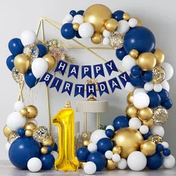 lala balloon Adorable Large 1st Birthday Theme Birthday Decoration Combo Kit for Girls&Boy-picture-26