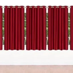 mclimb 152.1 cm (5 ft) Polyester Semi Transparent Window Curtain (Pack Of 5)-picture-17