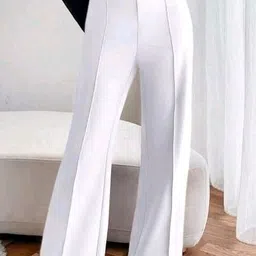 getera Women Regular Fit White Cotton Blend Trousers-picture-24