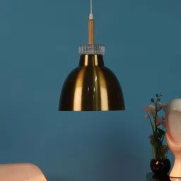 eliante by jainsons lights Nayla Gold Iron Hanging Light image 1