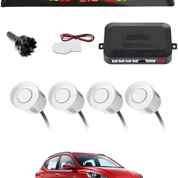 zplus Universal 4 White Reverse Parking Sensor With LED Display For Cars-123 Safety of Passengers/Car One Alarm Kit-1020 Parking Sensor-picture-27