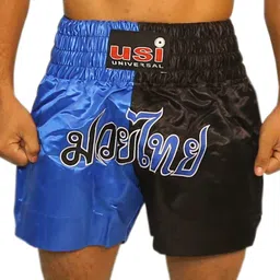 usi universal Printed Men Blue, Black Gym Shorts image 2