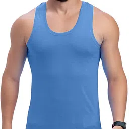 milton Pack of 3 sleeveless Innerwear | 100% Cotton Undershirt| Daily Wear | Pack of 3 Men Vest image 2