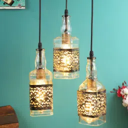 foziq Yonko Gold Metal Cluster Hanging Light-picture-32