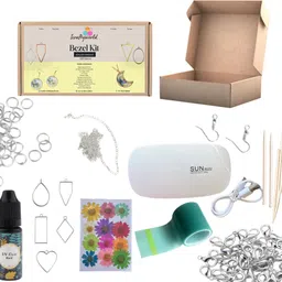 r h lifestyle Resin Art KIt, Jewellery & Keychain Making Kit, Resin Kit For Beginner 120 Items-picture-26
