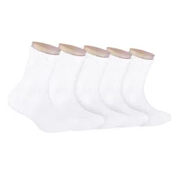 FOOTPRINTS Kids Pack of 5 Bamboo Organic Cotton Calf Length Socks image 1