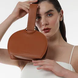 HAUTE SAUCE by Campus Sutra Leather Bucket Shoulder Bag-picture-35