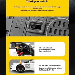 zhask 1/22 Scale Hoinda Acura NSX NA1 Sport Alloy Diecast Model Car image 5