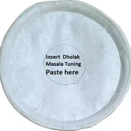 sk musical Dholak Masala Dhama Base Side Tuning Paste Used for One Dholak(Original Black) Music Instrument Polish image 2