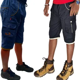 jahu fashion Self Design Men Three Fourths-picture-26