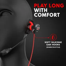 spinbot BattleBudz W20 Earphones with Boom Mic for Mobiles,PC,Xbox,PS4 ,PS5 Wired Gaming Headset image 4