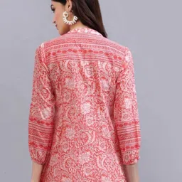 mf era Casual Regular Sleeves Printed Women Pink Top image 2