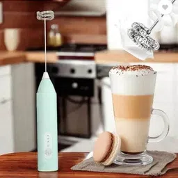 kindlook 50 W Sea-Green Hand Blender Milk Frother USB, Electric Coffee Beater Hand Blender image 5