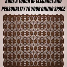 Kuber Industries Brown Floral 2.28 m x 1.52 m Cotton Table Cover image 2