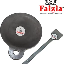Handmade Cast Iron Roti Tawa | Non-Stick Natural Finish Leight Weight Tawa 1 KG Tawa 30 cm diameter-image-86