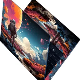 Anweshas Full Body Laptop Skin for Laptops Upto 15.6 Inch - Space Explorers Dream HD Sticker No Residue Removable Self Adhesive Vinyl Reusable Laptop Skin Compatible for 15.6 inch-picture-37