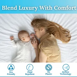 tag24 King Size Elastic Strap Polyster Waterproof, Breathable, Stretchable Mattress Cover image 4