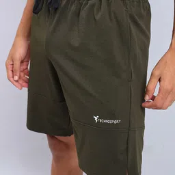 Technosport Men Mid-Rise Slim Fit Sports Shorts With Antimicrobial Technology image 3