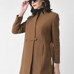 Crimsoune Club Women Double-Breasted Overcoat With Belt-picture-10