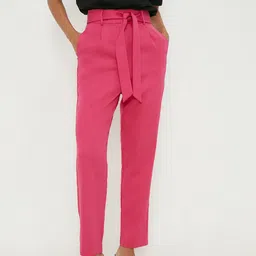DOROTHY PERKINS Women Slim Fit Trousers with Belt-image-89
