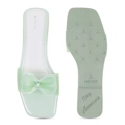 Mochi Women Open Toe Flats with Bows image 5