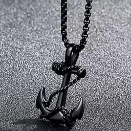 MEENAZ Men Anchor-Charm Pendant With Chain-picture-32