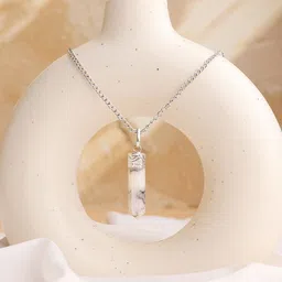 Shubhanjali Silver-Plated Contemporary Pendants with Chains-picture-38