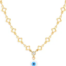 MINUTIAE Gold-Plated Stones-Studded Pendant Necklace With Chain image 2