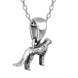 GIVA 925 Sterling Silver Cheetah Pendant With Chain image 5