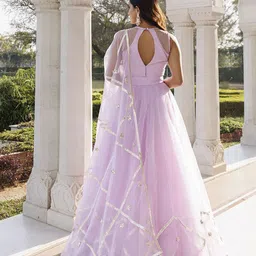 Ragavi Embroidered Organza Ready to Wear Lehenga & Blouse With Dupatta image 3