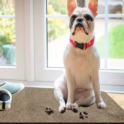 LUXEHOME INTERNATIONAL  Taupe Solid Rectangular Bath Rugs image 3