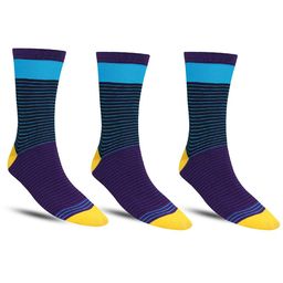 Dollar Socks Men Pack Of 3 Striped Calf Length Socks-picture-7