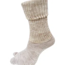 RC. ROYAL CLASS Women Beige Solid Calf-Length Socks-picture-38